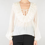 Blusa Panna con volant SS260116 2 ELEH 