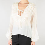 Blusa Panna con volant SS260116 2 ELEH 