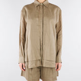 Camicia Fango in ramie SS260175 35 ELEH 