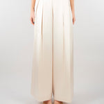 Pantalone Champagne in satin wide leg SS260349 36 ELEH 