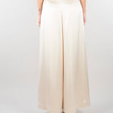Pantalone Champagne in satin wide leg SS260349 36 ELEH 