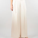 Pantalone Champagne in satin wide leg SS260349 36 ELEH 