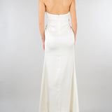 Abito Panna in satin con drappeggio SS260381 2 ELEH 