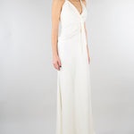 Abito Panna in satin con drappeggio SS260381 2 ELEH 