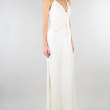 Abito Panna in satin con drappeggio SS260381 2 ELEH 