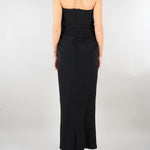 Abito lungo Nero con drappeggi SS260400 99 ELEH 