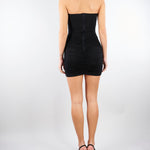 Mini Nero abito in jersey crêpe AB90861E2 110 ELISABETTA FRANCHI 