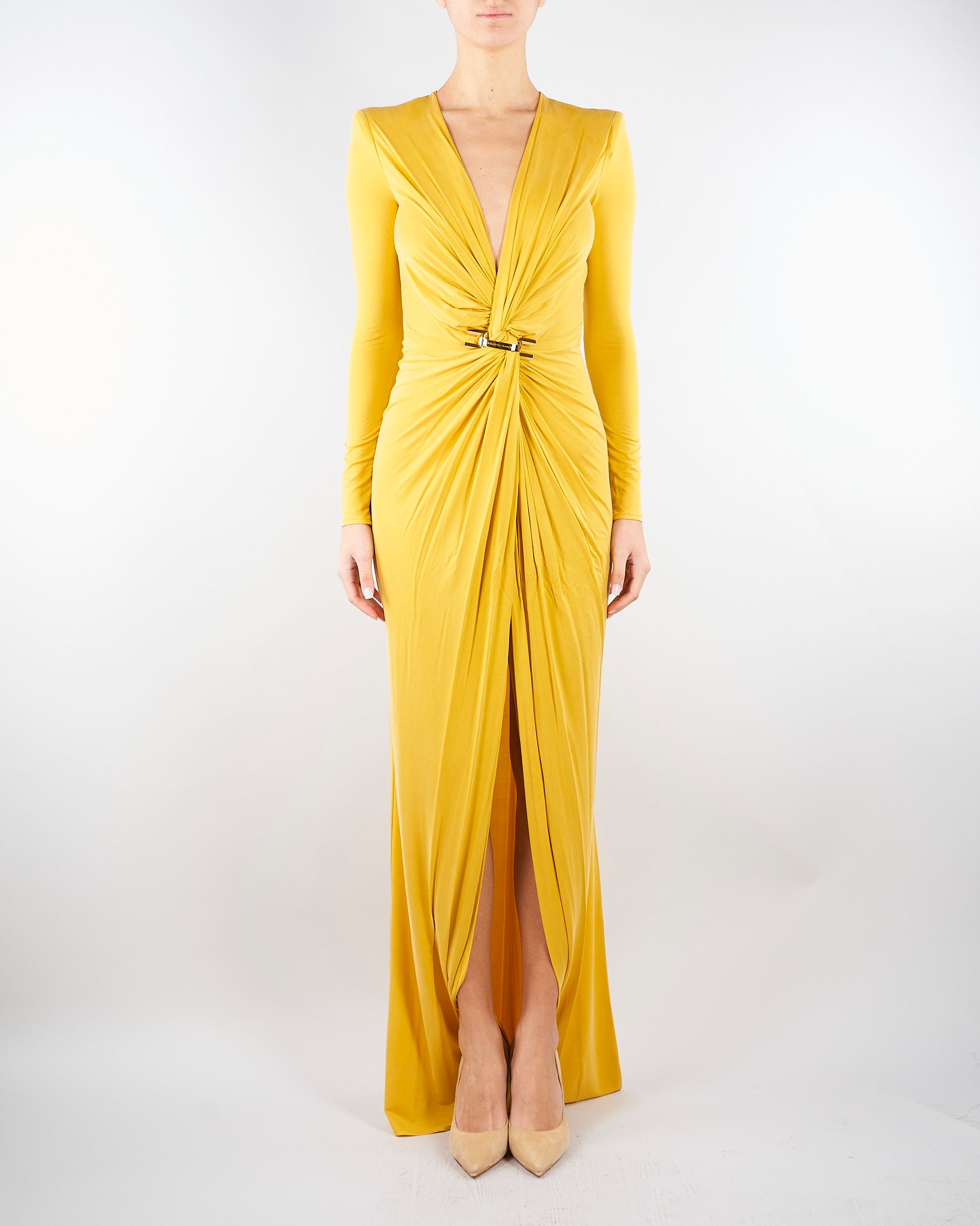 Abito Sun Red Carpet in jersey cupro con logo gioiello ABR2961E2 EV4 ELISABETTA FRANCHI 