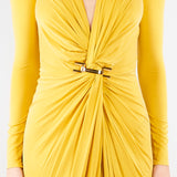 Abito Sun Red Carpet in jersey cupro con logo gioiello ABR2961E2 EV4 ELISABETTA FRANCHI 