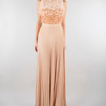 Abito Carne-Burro Red Carpet in tulle e jersey lurex ABR4462E2 X81 ELISABETTA FRANCHI 