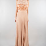 Abito Carne-Burro Red Carpet in tulle e jersey lurex ABR4462E2 X81 ELISABETTA FRANCHI 