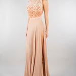 Abito Carne-Burro Red Carpet in tulle e jersey lurex ABR4462E2 X81 ELISABETTA FRANCHI 