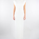 Abito Avorio Red Carpet in maglia punto stoffa AM30B62E2 360 ELISABETTA FRANCHI 