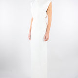 Abito Avorio Red Carpet in maglia punto stoffa AM30B62E2 360 ELISABETTA FRANCHI 