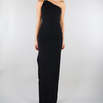 Abito Nero Red Carpet in maglia punto stoffa AM43B62E2 110 ELISABETTA FRANCHI 