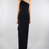 Abito Nero Red Carpet in maglia punto stoffa AM43B62E2 110 ELISABETTA FRANCHI 