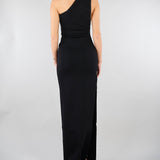 Abito Nero Red Carpet in maglia punto stoffa AM43B62E2 110 ELISABETTA FRANCHI 