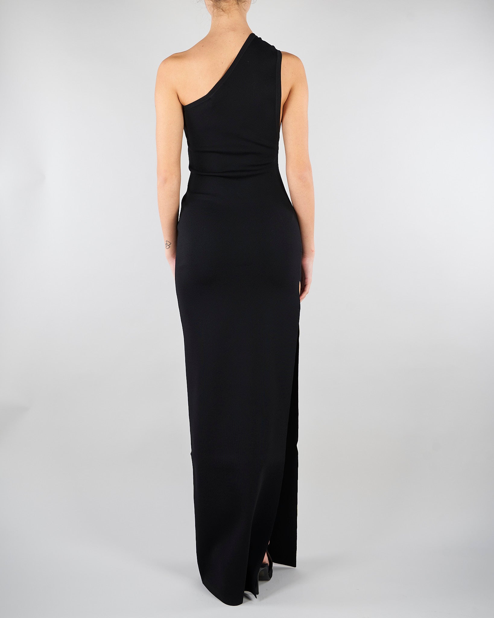 Abito Nero Red Carpet in maglia punto stoffa AM43B62E2 110 ELISABETTA FRANCHI 