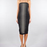 Abito Nero-Burro in maglia con zebra jacquard AM99S61E2 685 ELISABETTA FRANCHI 