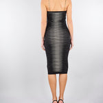 Abito Nero-Burro in maglia con zebra jacquard AM99S61E2 685 ELISABETTA FRANCHI 