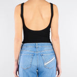 Body Nero in maglia con logo stampato BK81Q61E2 110 ELISABETTA FRANCHI 