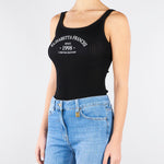 Body Nero in maglia con logo stampato BK81Q61E2 110 ELISABETTA FRANCHI 