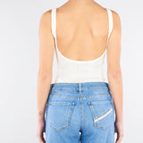 Body Avorio in maglia con logo stampato BK81Q61E2 360 ELISABETTA FRANCHI 