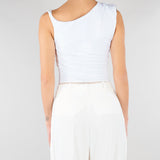 Body Avorio in jersey con spalla gioiello BO01361E2 360 ELISABETTA FRANCHI 
