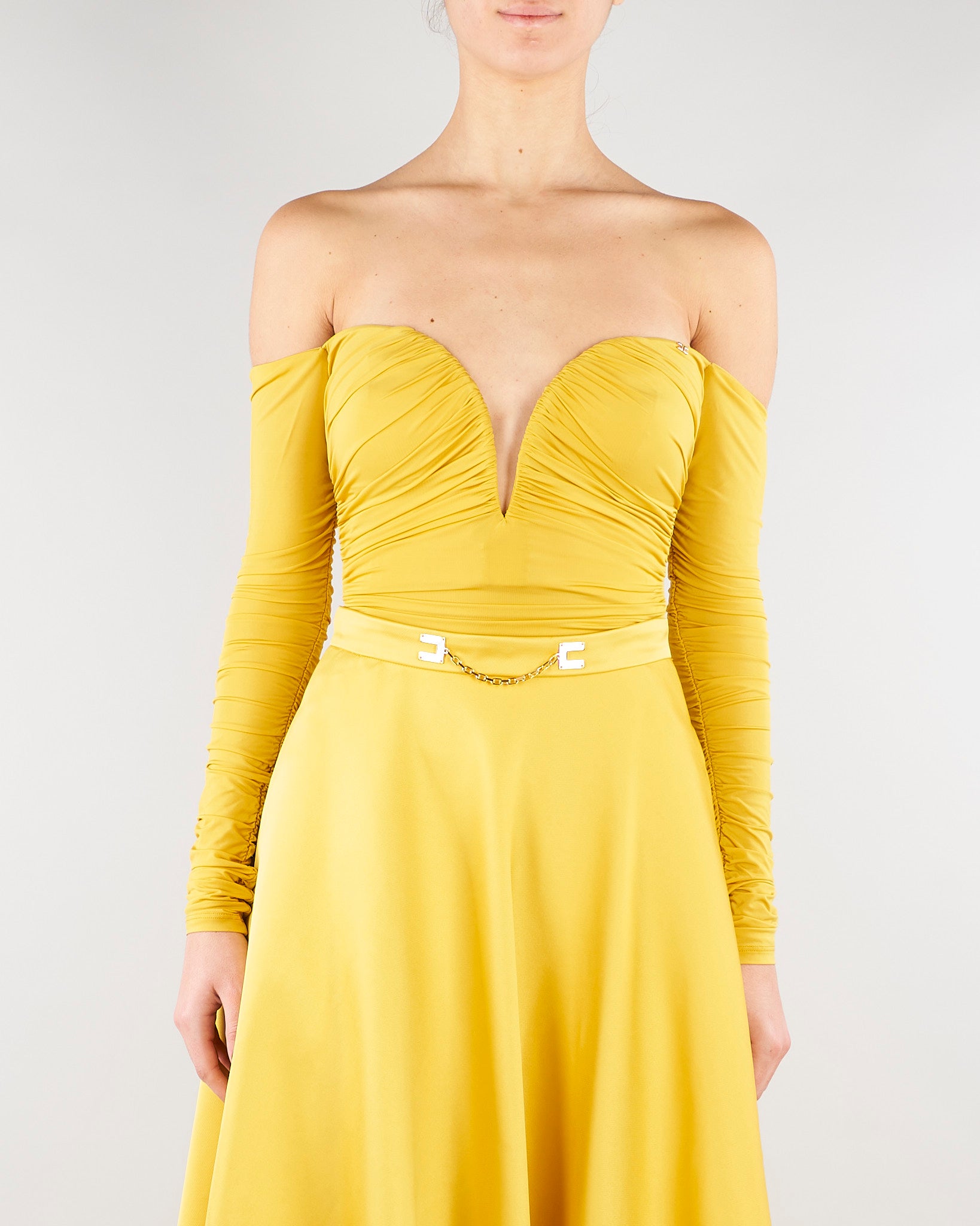 Body Sun in jersey crêpe leggero con drappeggi BO01561E2 EV4 ELISABETTA FRANCHI 