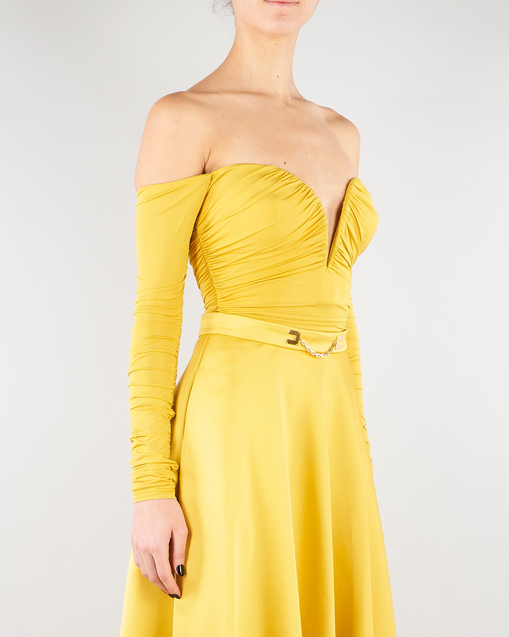 Body Sun in jersey crêpe leggero con drappeggi BO01561E2 EV4 ELISABETTA FRANCHI 