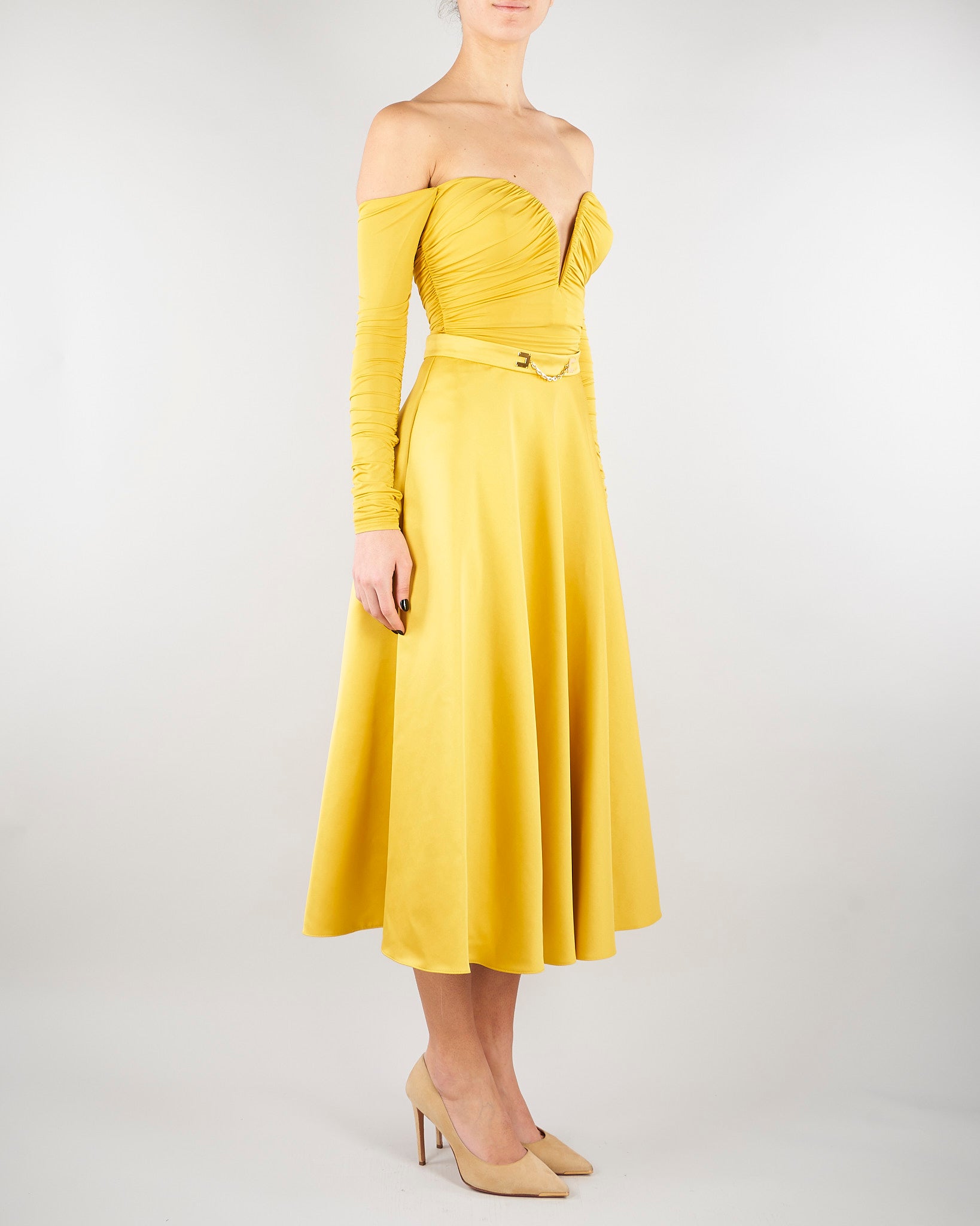 Body Sun in jersey crêpe leggero con drappeggi BO01561E2 EV4 ELISABETTA FRANCHI 
