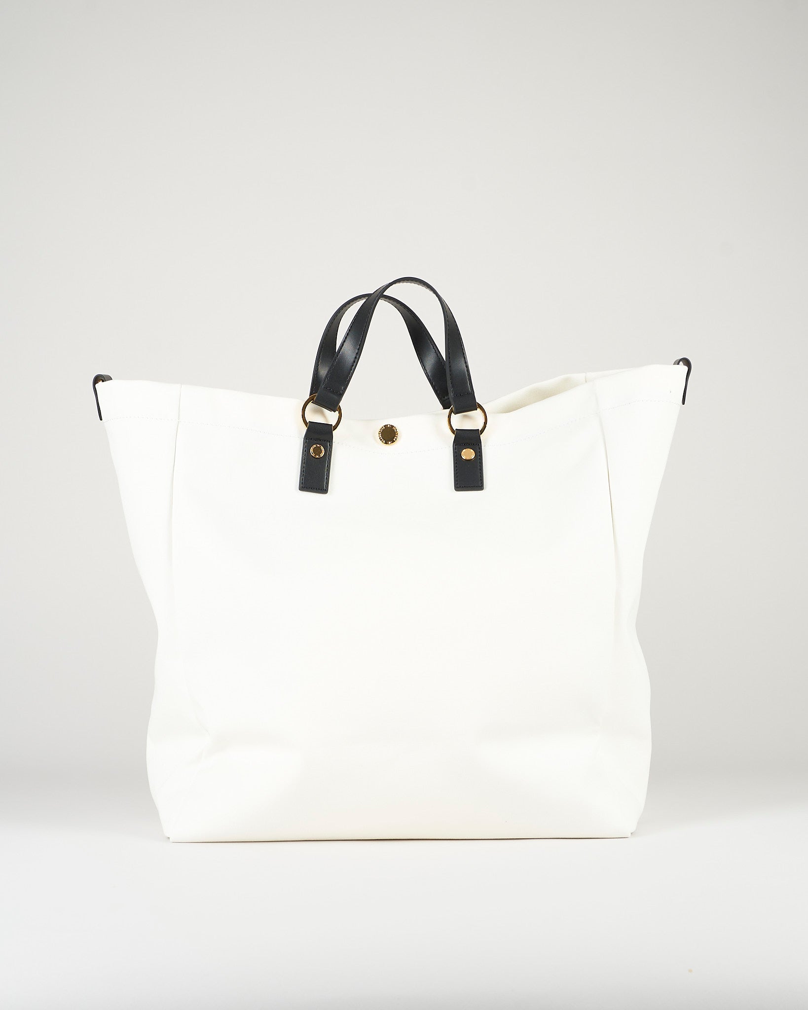 Tote Avorio-Nero in canvas BS14A62E2 309 ELISABETTA FRANCHI 