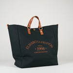 Tote Nero-Cuoio in canvas BS14A62E2 B58 ELISABETTA FRANCHI 
