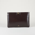 Borsa Dark Chocolate a busta effetto naplak BS18A61E2 EV9 ELISABETTA FRANCHI 
