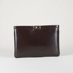 Borsa Dark Chocolate a busta effetto naplak BS18A61E2 EV9 ELISABETTA FRANCHI 