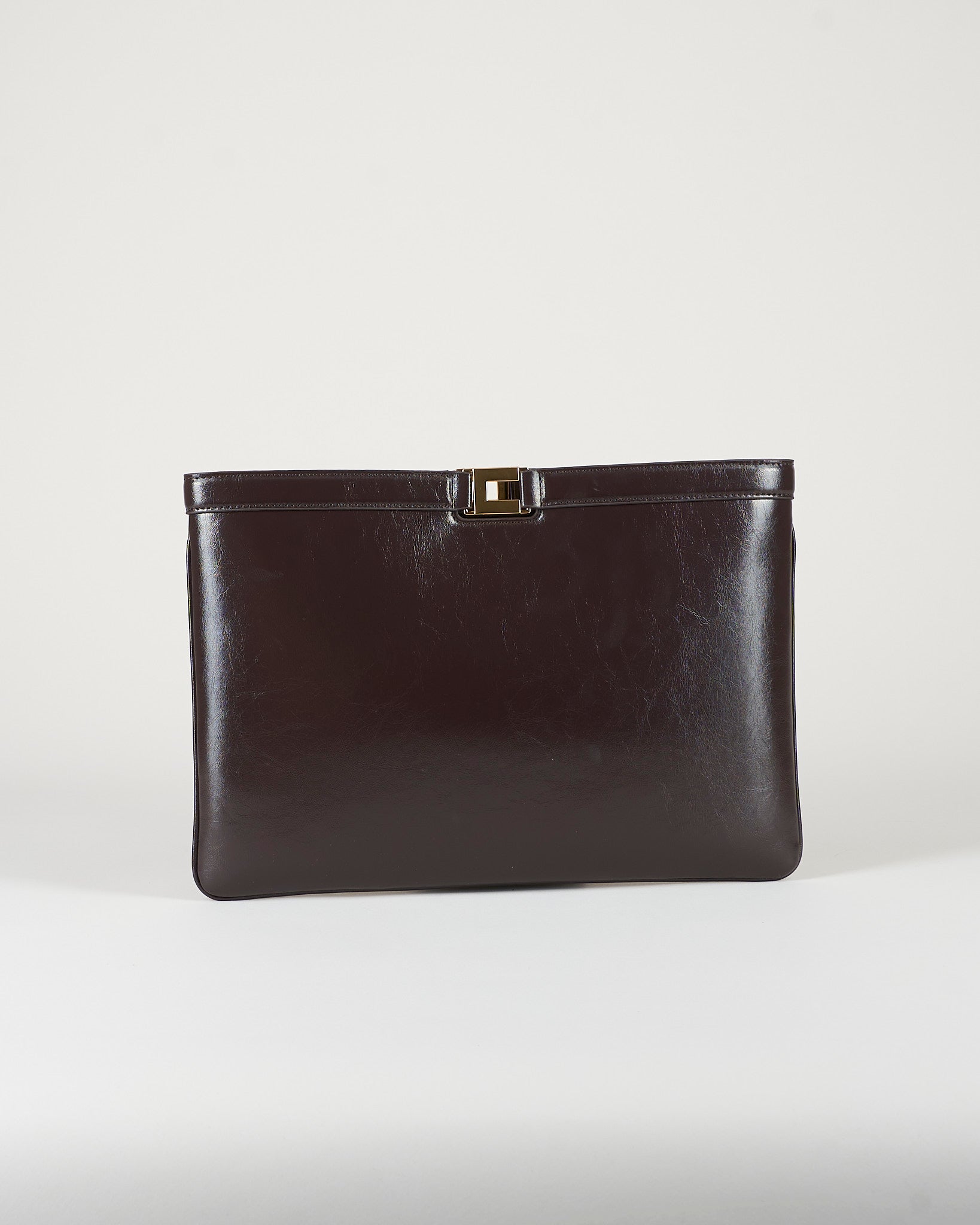Borsa Dark Chocolate a busta effetto naplak BS18A61E2 EV9 ELISABETTA FRANCHI 