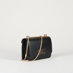 Borsa Nero a tracolla con dettaglio logo BS91A61E2 110 ELISABETTA FRANCHI 