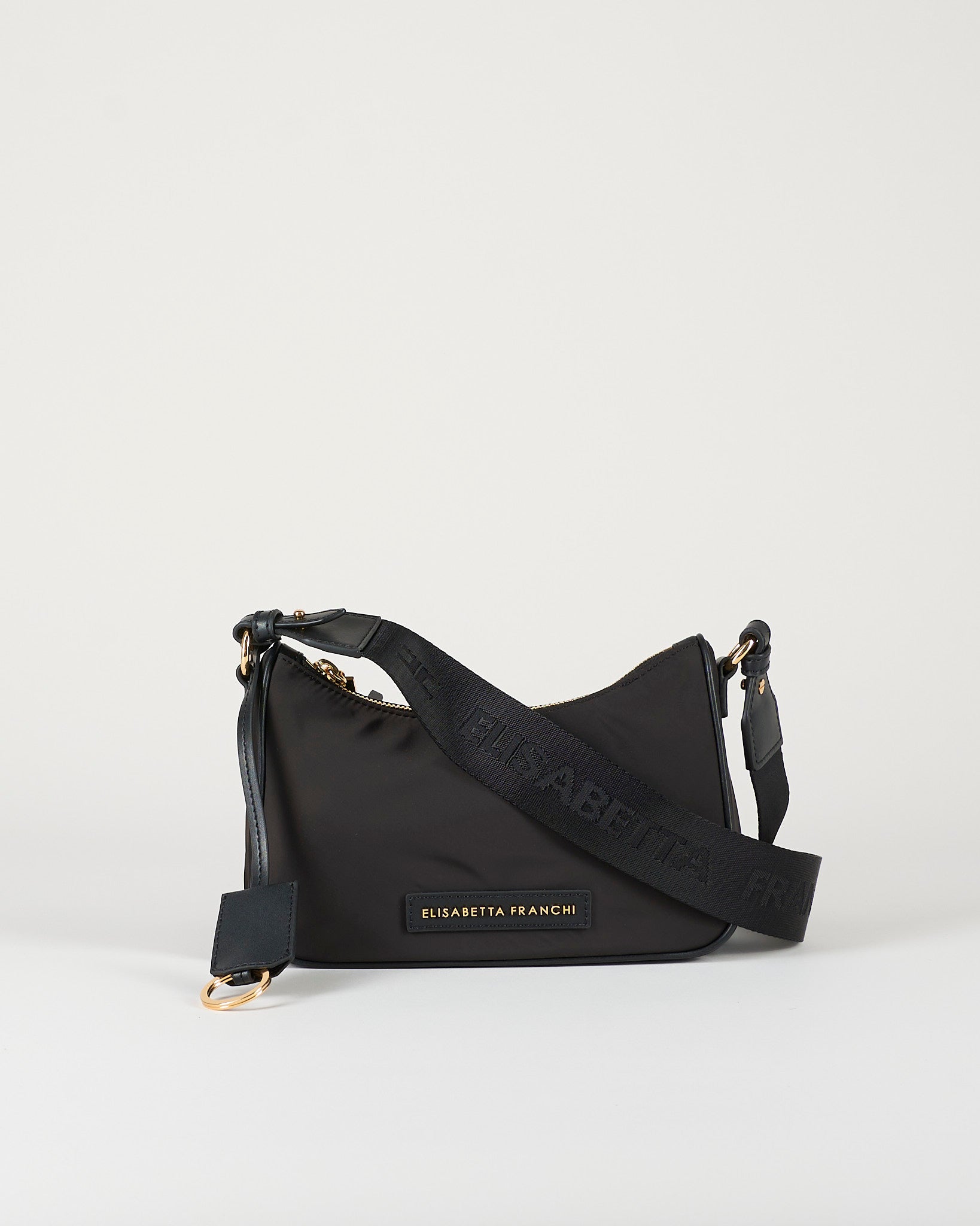 Borsa Nero a spalla con anello BS95A61E2 110 ELISABETTA FRANCHI 