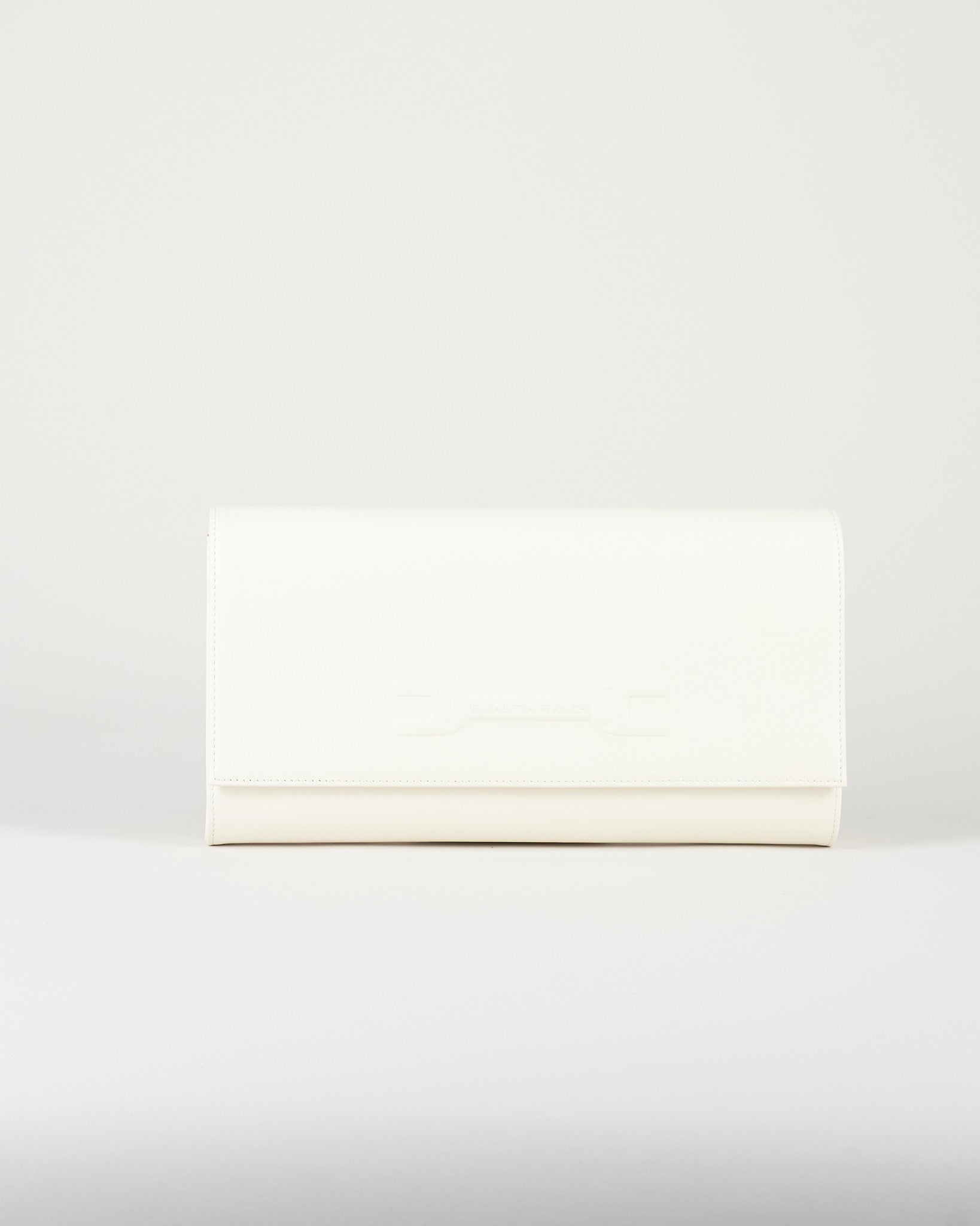 Pouch Avorio con logo embossed BS99A61E2 360 ELISABETTA FRANCHI 