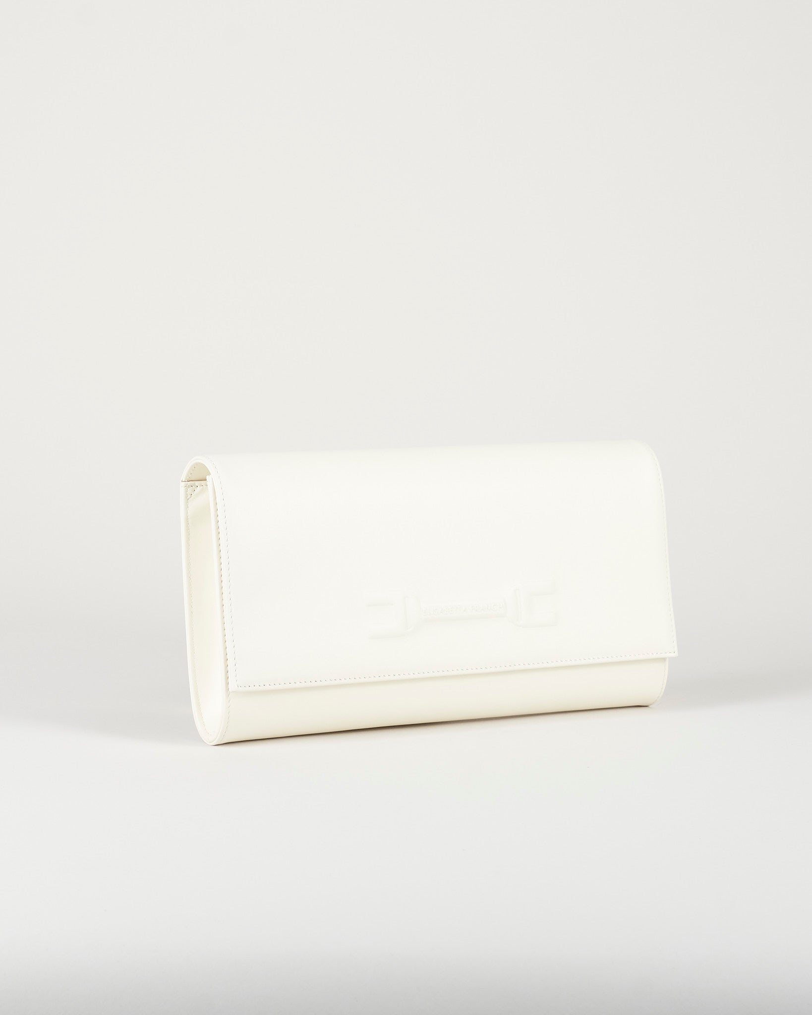Pouch Avorio con logo embossed BS99A61E2 360 ELISABETTA FRANCHI 