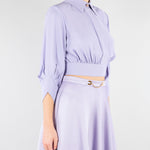 Camicia Lilla in georgette con fusciacca CA14761E2 EV7 ELISABETTA FRANCHI 