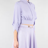 Camicia Lilla in georgette con fusciacca CA14761E2 EV7 ELISABETTA FRANCHI 