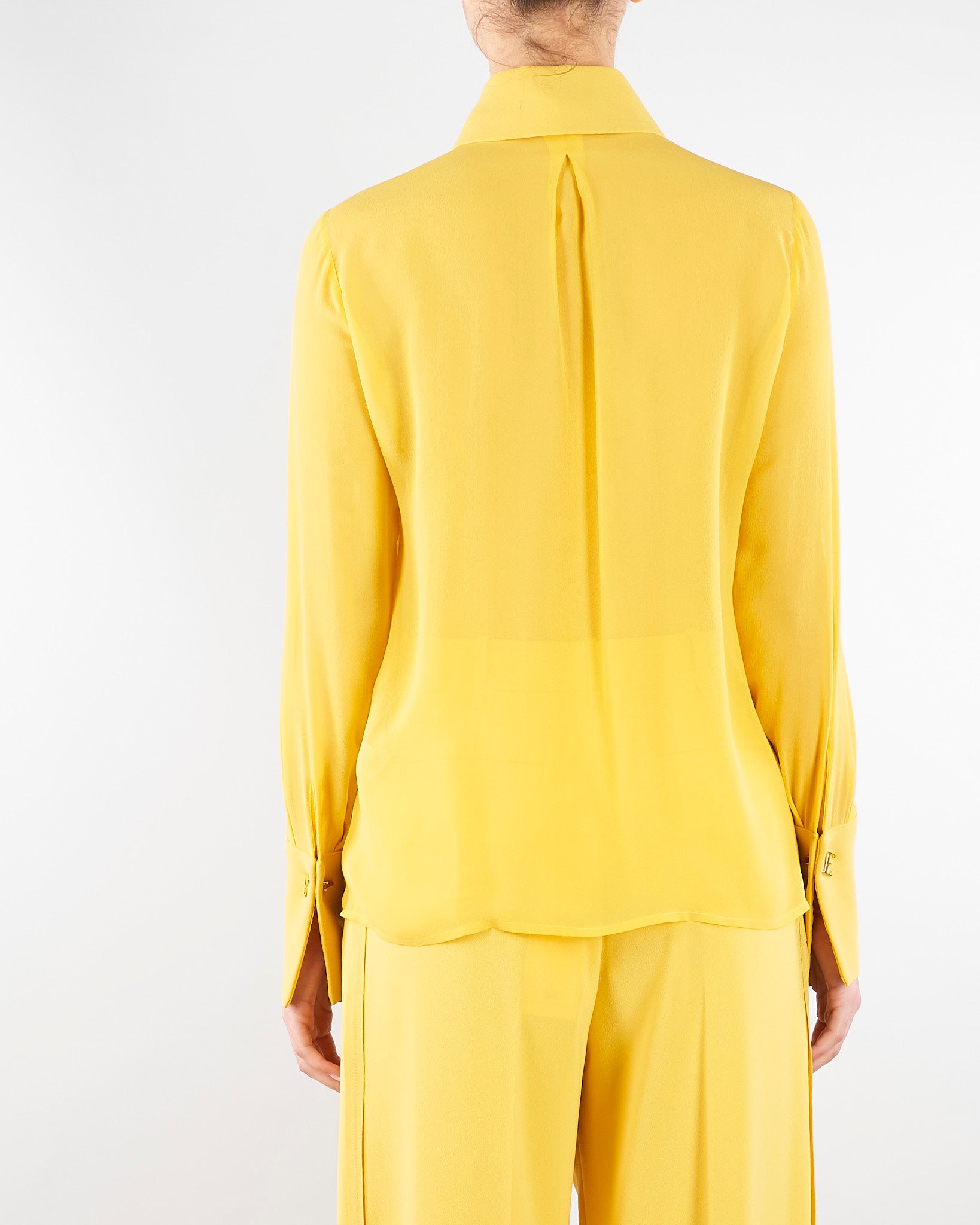 Camicia Sun in georgette e crêpe con fusciacca CA14861E2 EV6 ELISABETTA FRANCHI 