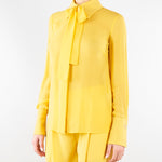 Camicia Sun in georgette e crêpe con fusciacca CA14861E2 EV6 ELISABETTA FRANCHI 