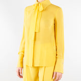 Camicia Sun in georgette e crêpe con fusciacca CA14861E2 EV6 ELISABETTA FRANCHI 