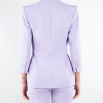 Giacca Lilla in doppio crêpe stretch con dettagli logo GI21561E2 EV7 ELISABETTA FRANCHI 