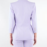 Giacca Lilla in doppio crêpe stretch con dettagli logo GI21561E2 EV7 ELISABETTA FRANCHI 
