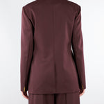 Giacca Cacao in fresco lana con placca gioiello GI22061E2 644 ELISABETTA FRANCHI 