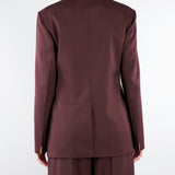 Giacca Cacao in fresco lana con placca gioiello GI22061E2 644 ELISABETTA FRANCHI 