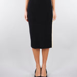 Gonna in maglia con bande in viscosa lucida GK27S61E2 685 ELISABETTA FRANCHI 